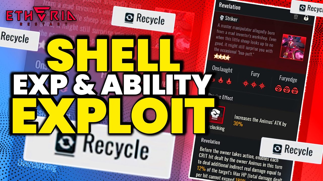 Best Shell Leveling Method for FREE Reconfiguration Chips! in [Etheria: Restart]