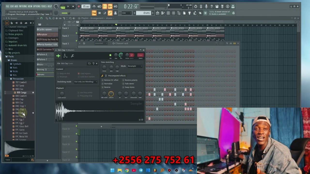 PIGA BEAT NA PLUGIN HIZI ZA BURE KABISA (FL STUDIO STOCK PLUGINS)