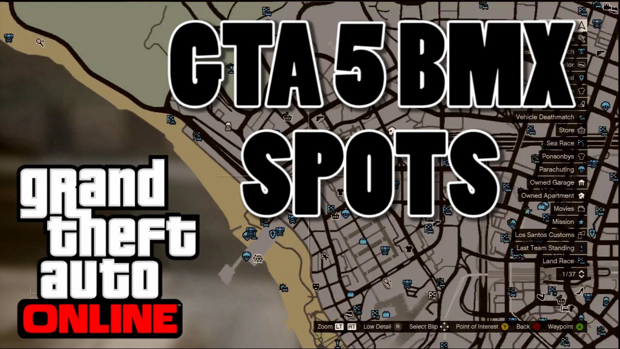 GTA 5 BMX - Basic Spot Locations