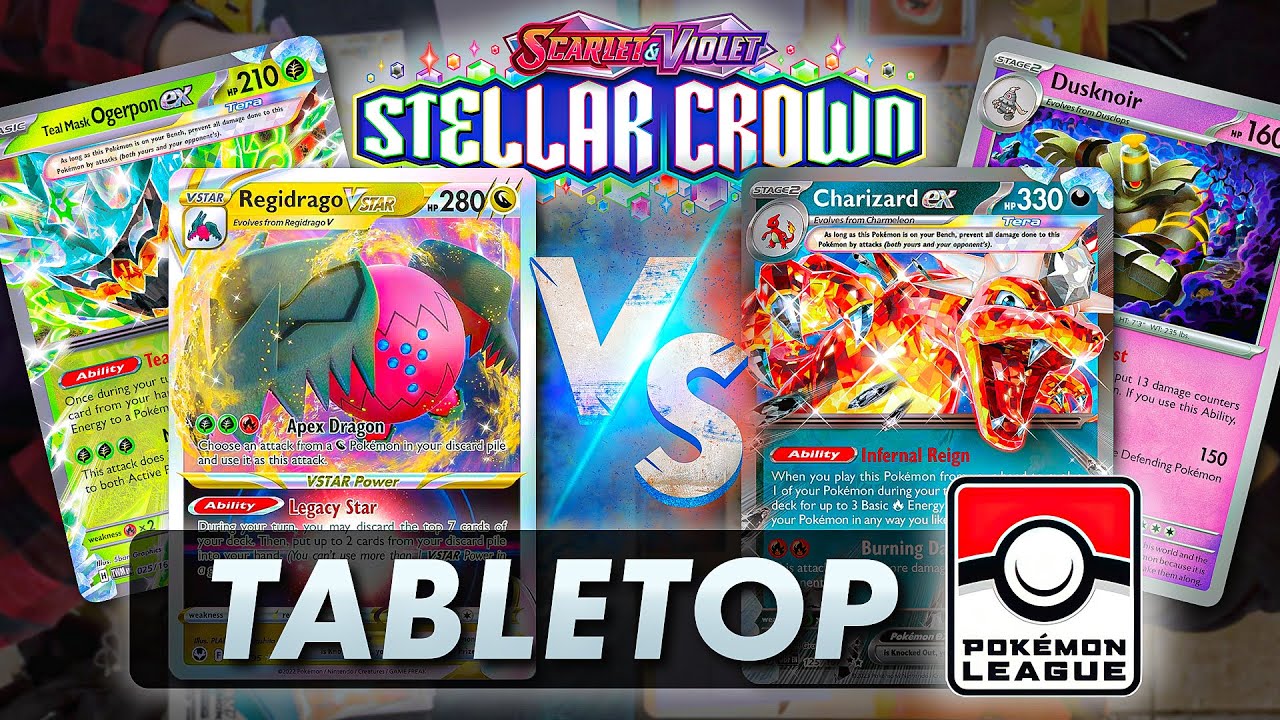 League BO3 | Regidrago VSTAR vs Charizard ex | STELLAR CROWN | Tabletop
