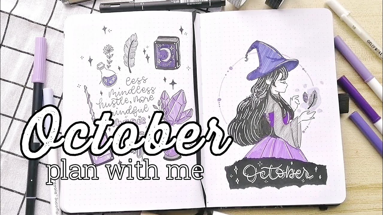 October Plan with Me | magic and witches | Love, Zellanne