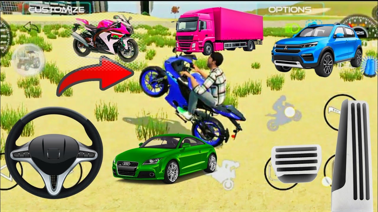 🤣 Most Super Bike Drive In Game | Indian Vehicles Simulator 3d || #bikes. #gameplay