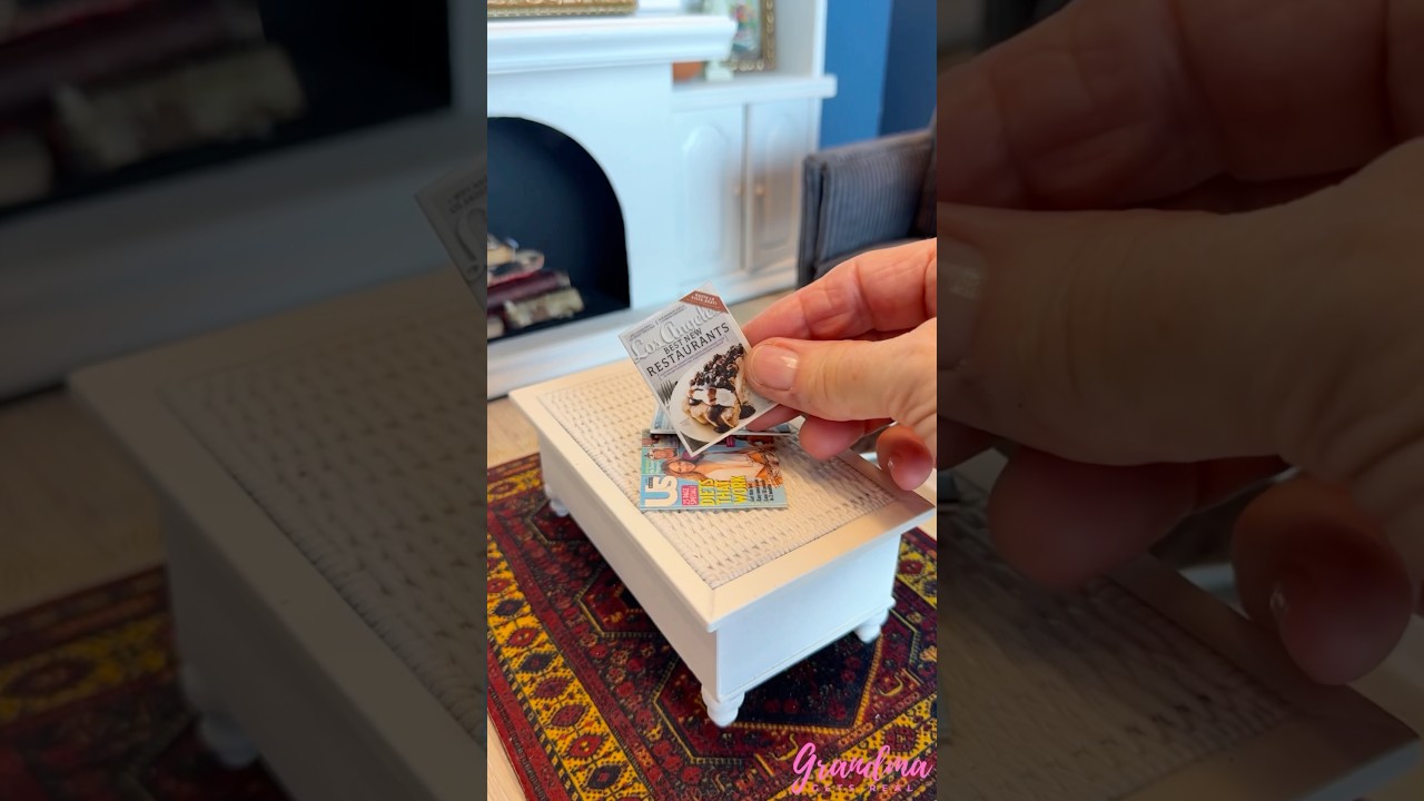Tour My Cozy Miniature Living Room: DIY Dollhouse Decor Reveal!
