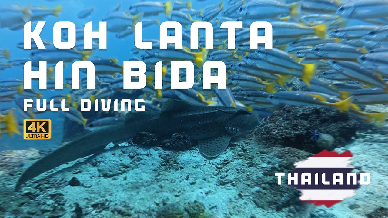 Thailand Koh Lanta Hin Bida | 4K UHD Underwater Video Full Diving
