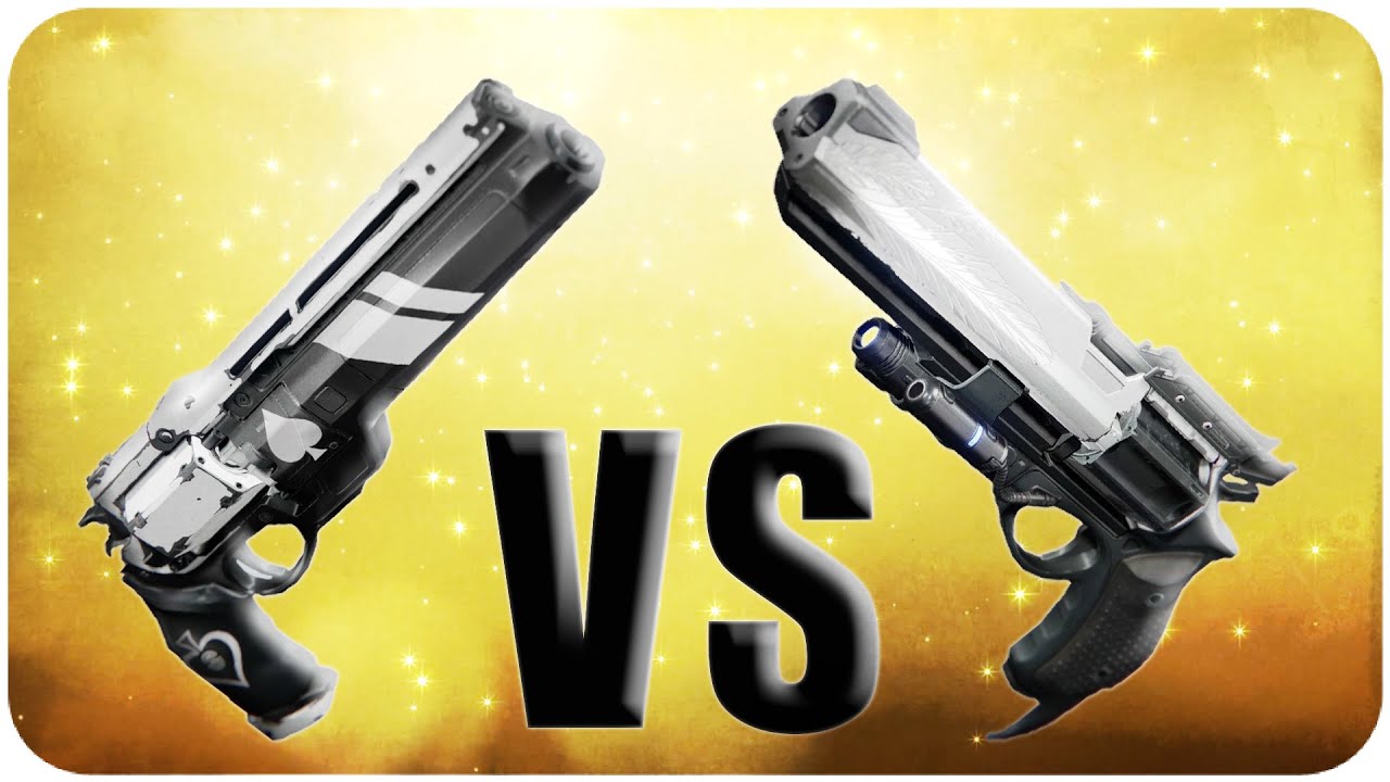 Destiny Hawkmoon vs Ace of Spades // Exotic Handcannon Comparison