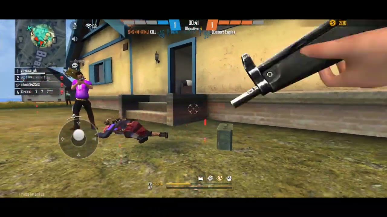 custom challenge fighter 1 vs 4 op fighting crazy gameplay FIFAcomedy - Garena free fire 😈