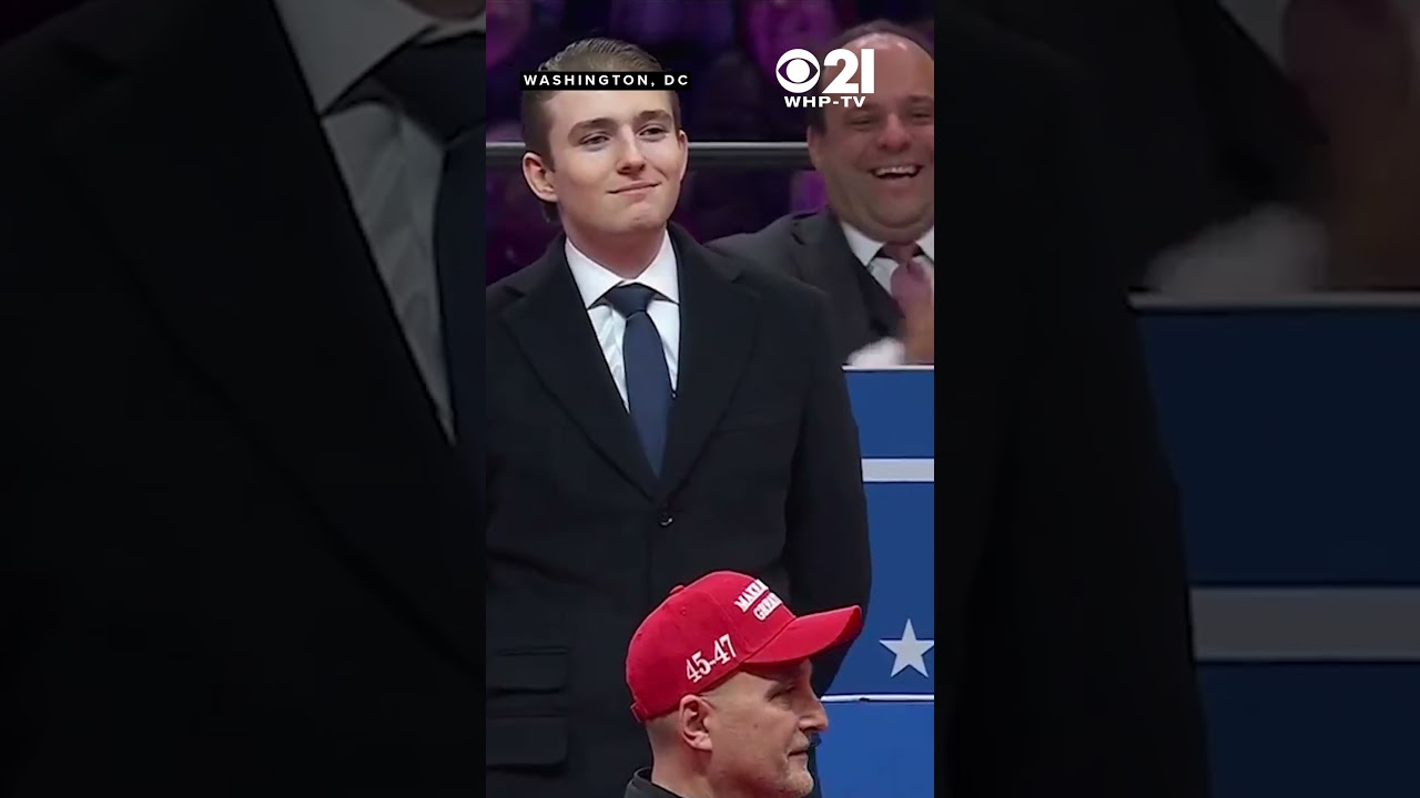 Trump's son Barron gets recognized at inauguration for helping 'win the youth vote'