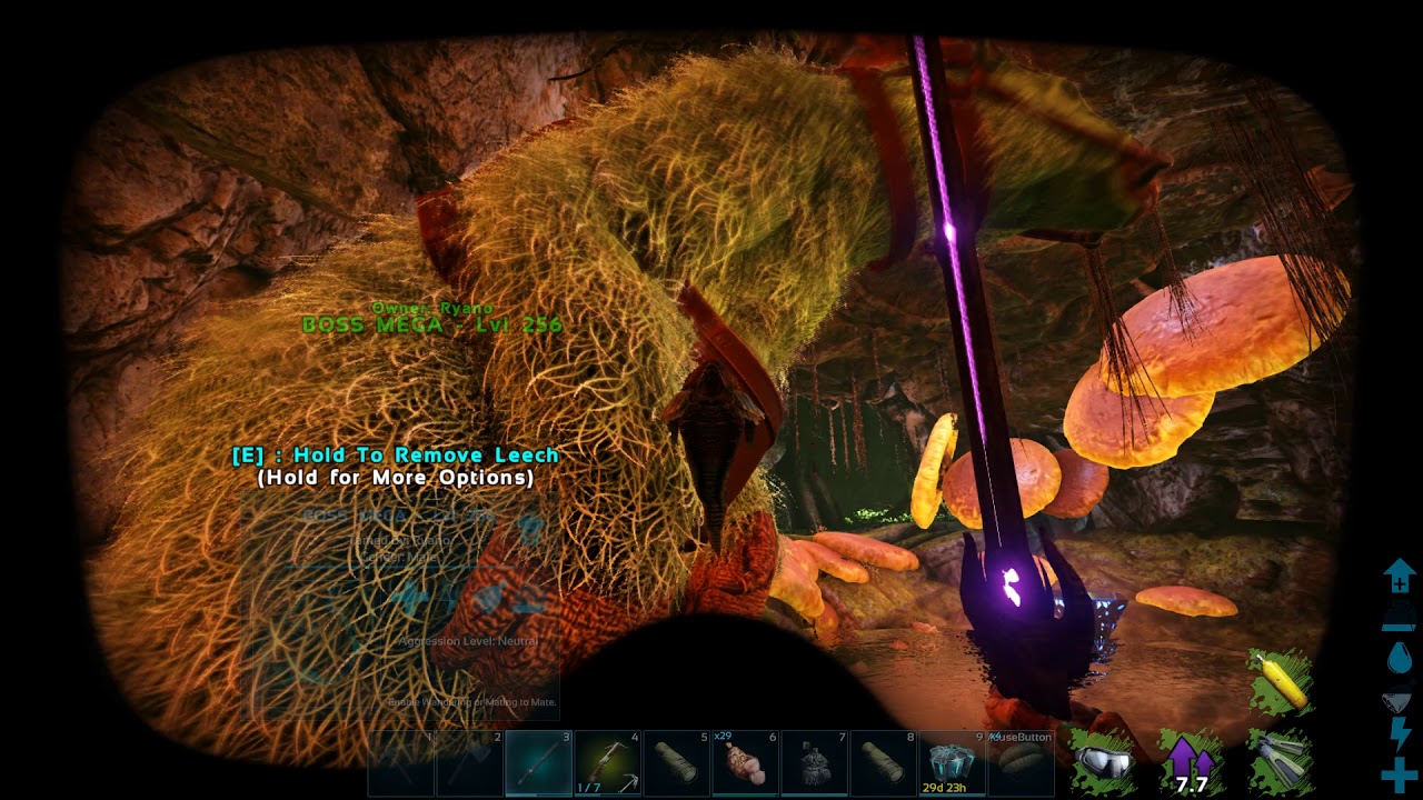 Fast leveling in the swamp cave on The Island - ARK: Survival Evolved