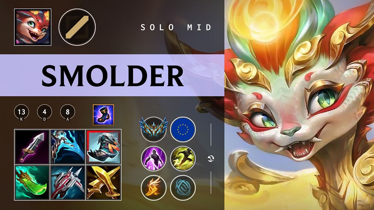 Smolder Mid vs Galio - EUW Challenger Patch 26.02