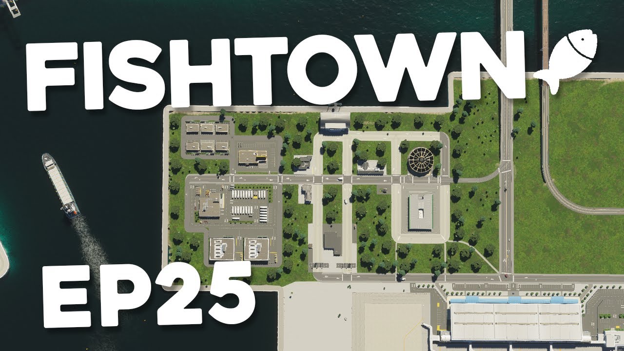 Building a NEW TRANSPORT HUB - Cities Skylines 2 FishTown #25