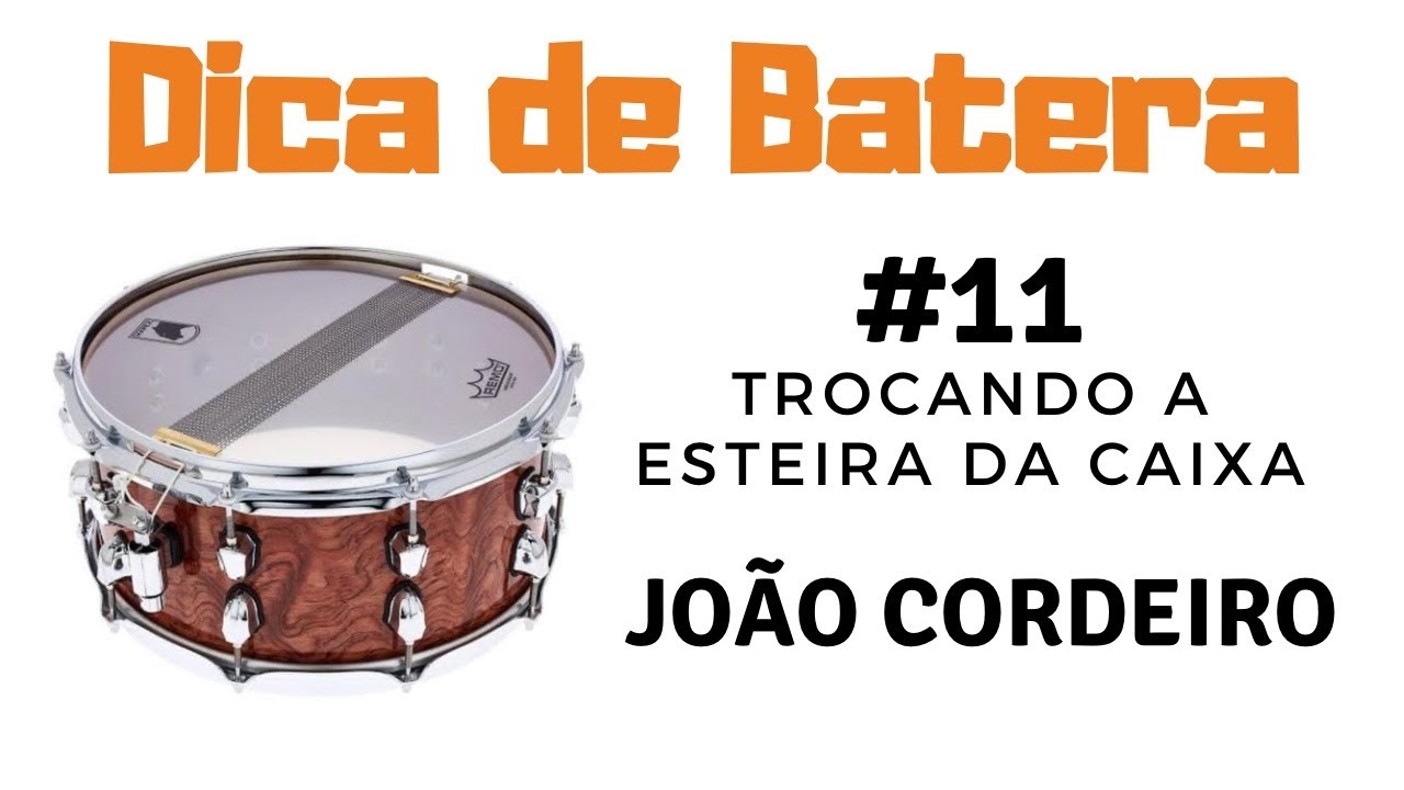 Dica de batera #011 - trocando a esteira da caixa