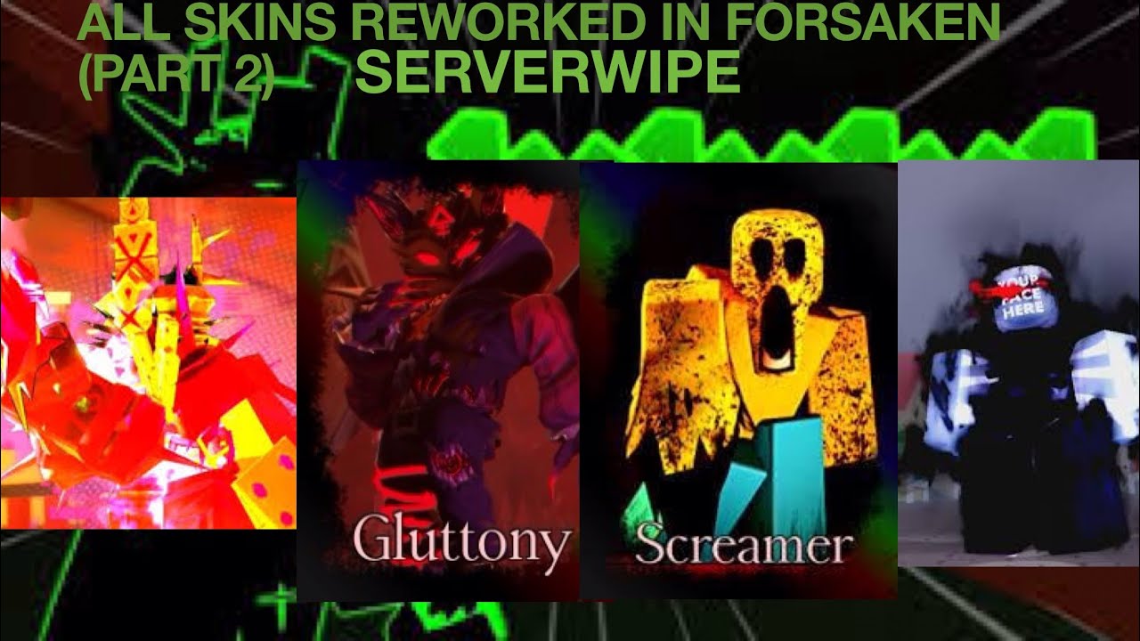 Winning with every skin reworked/uptaded in Forsaken (Part 2) (1X Rework) - Roblox
