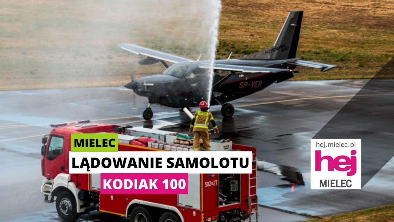 MIELEC: lądowanie pierwszego polskiego samolotu Kodiak 100
