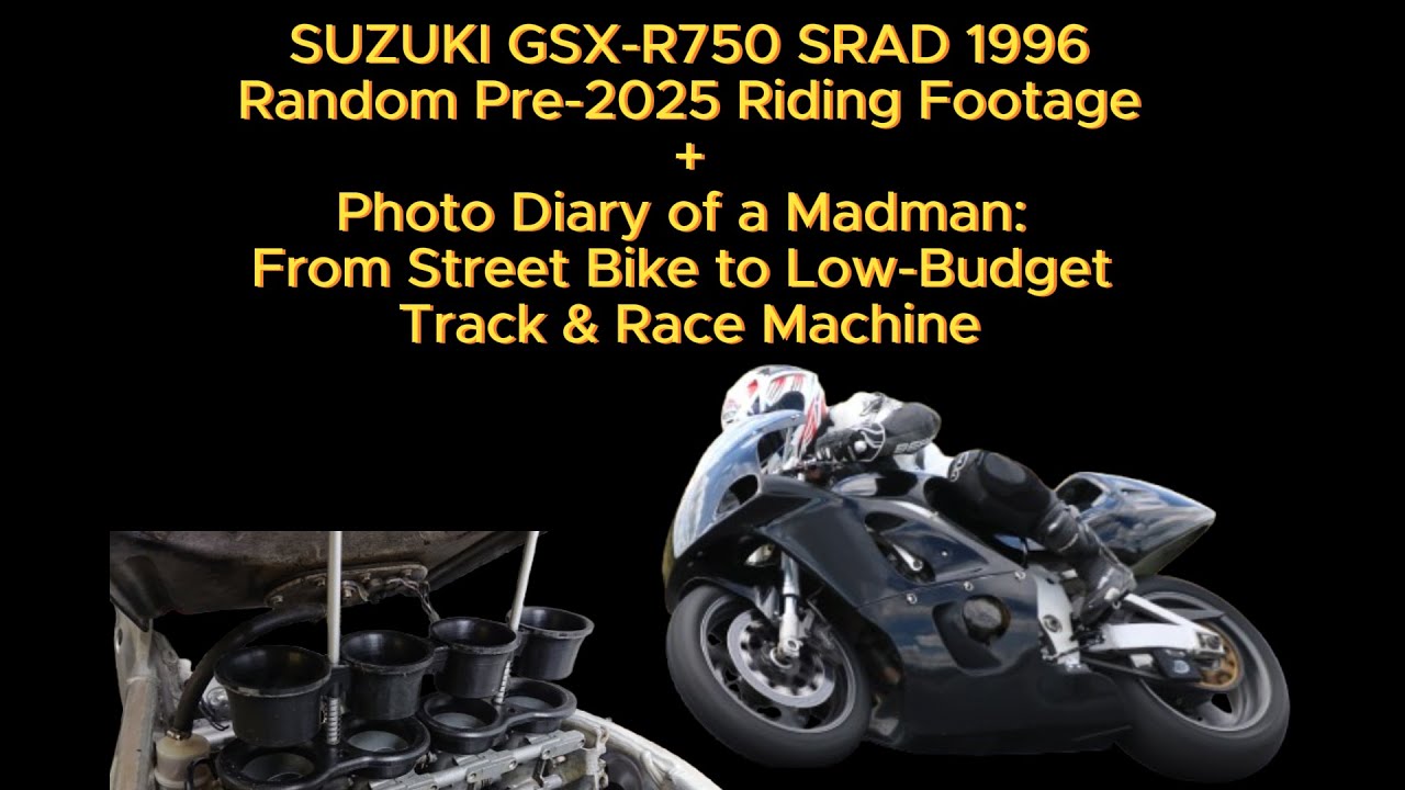 Suzuki GSX R750 SRAD – Random Riding Footage & Build pics From Street Bike to Race Machine 2018-2024
