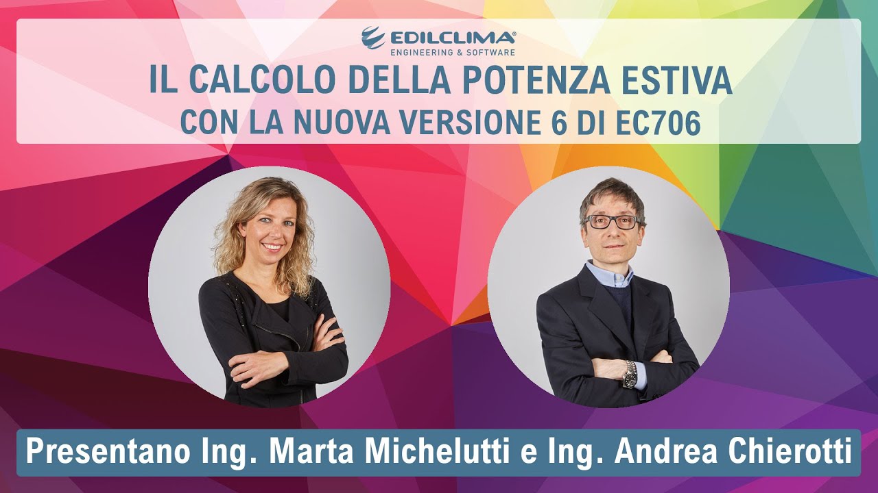 Il calcolo della potenza estiva con la nuova versione 6 di EC706