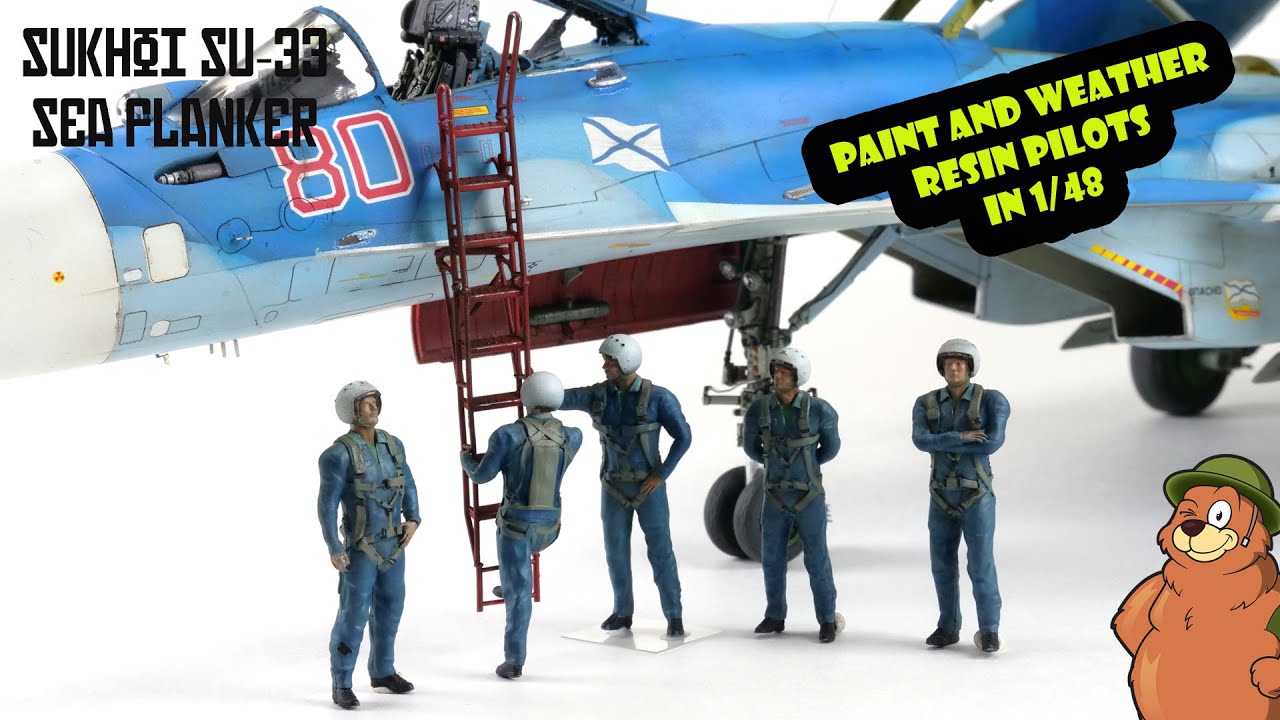 How to Paint 1/48 Pilots - Tempmodels Russian Air Force ПИЛОТЫ ВКС РФ