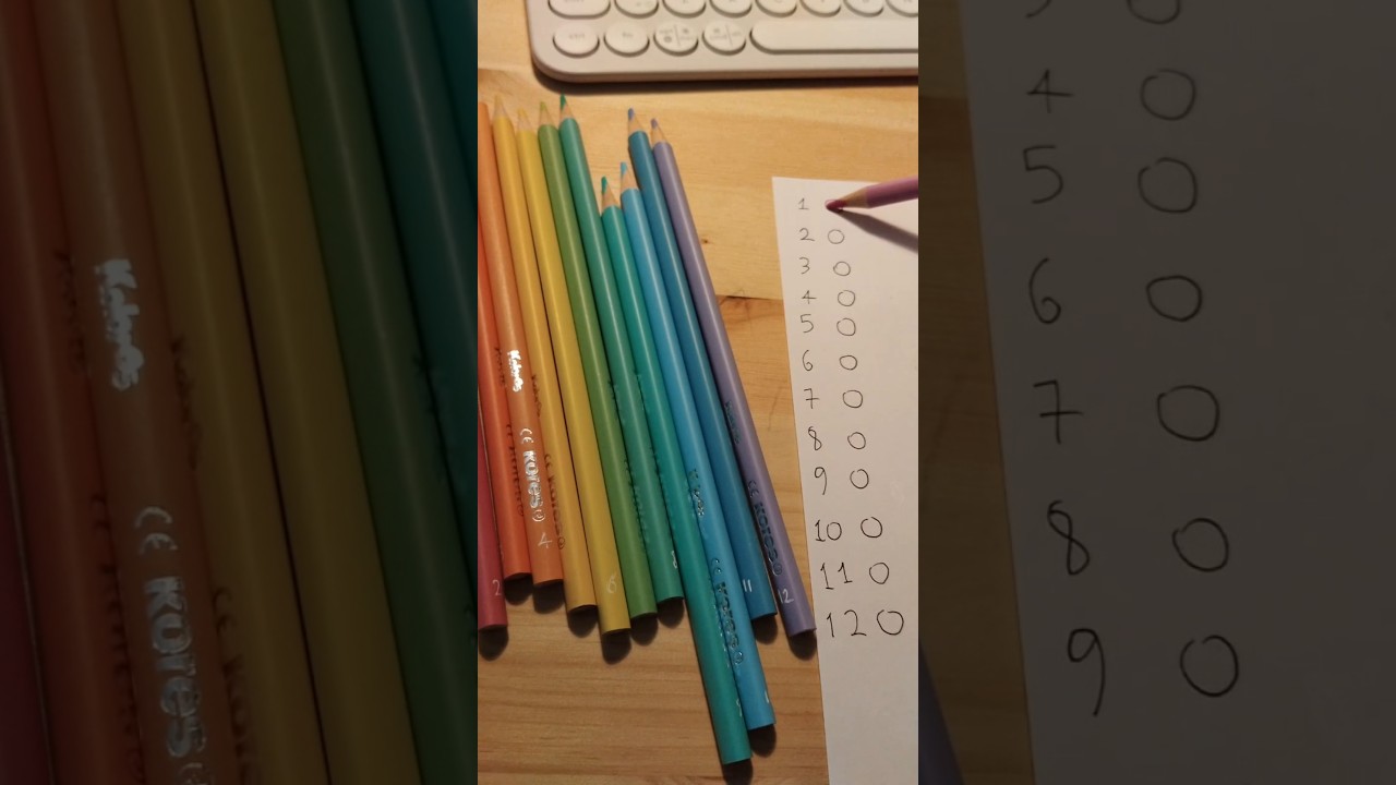 Trying Kores Pastel color pencils! #kolores #pastel #review #ytshorts