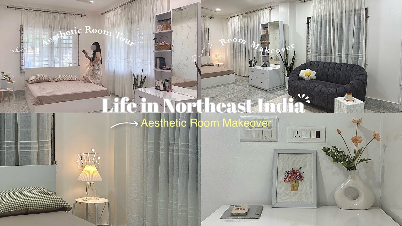[VLOG]Aesthetic  Room makeover || New Room setup || Finally back again || Life in India ||