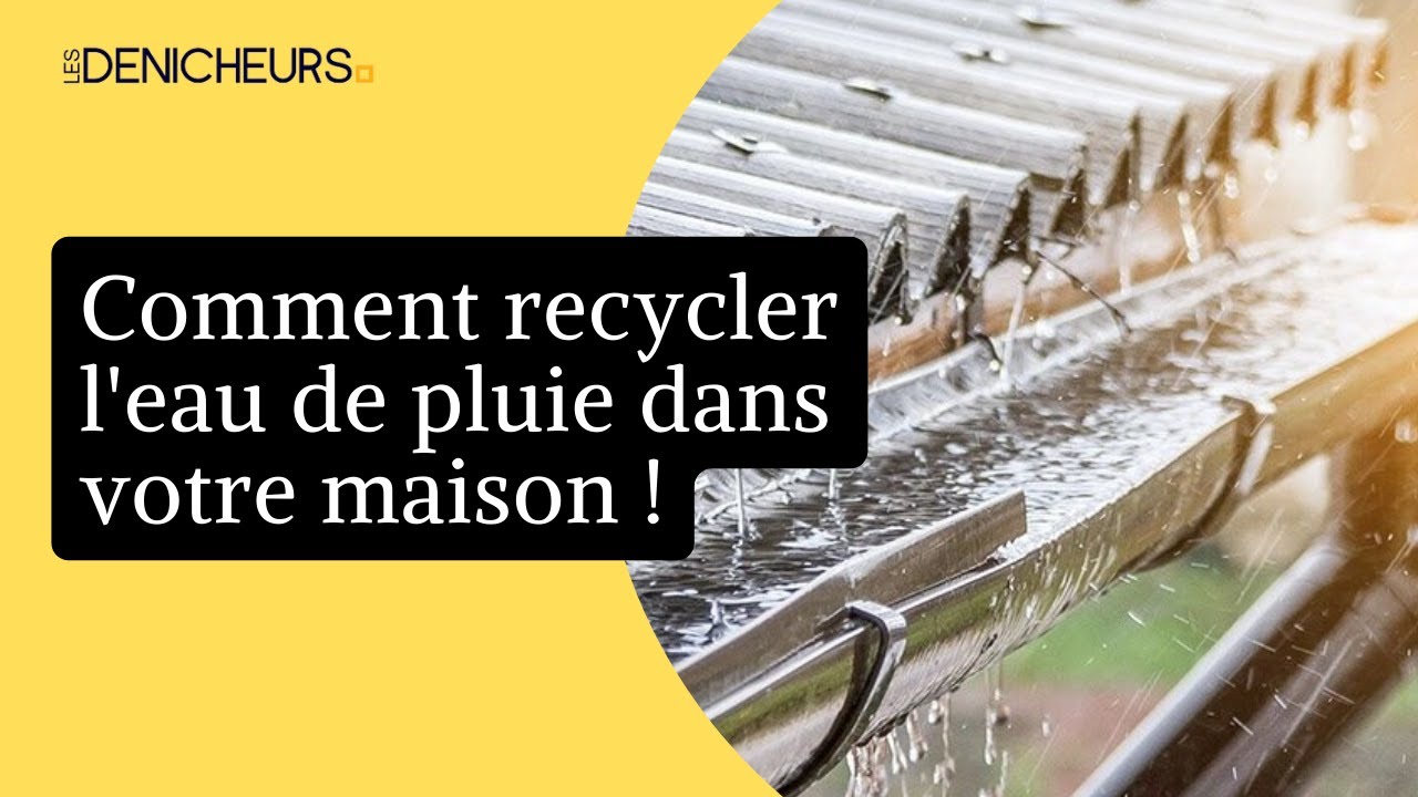 ♻️  5 id&eacute;es pour recycler l'eau de pluie dans la maison 🌧️