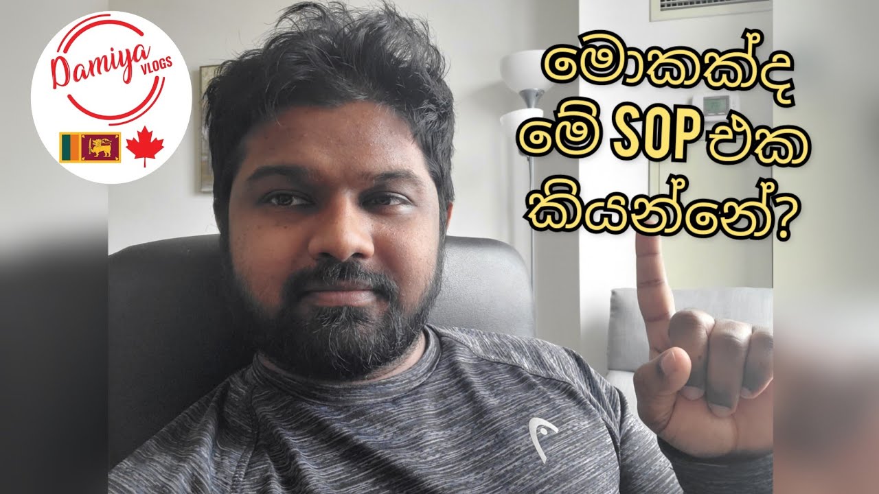 මොකක්ද මේ SOP එක කියන්නේ? හොඳ SOP එකක් ලියමු. #damiyavlogs #sopsinhala