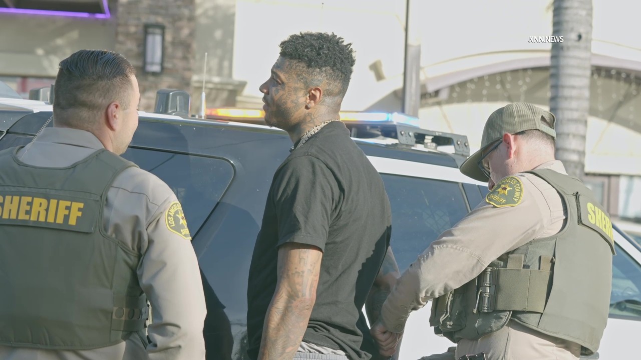 Rapper Blueface Handcuffed in Swatting Incident in Santa Clarita