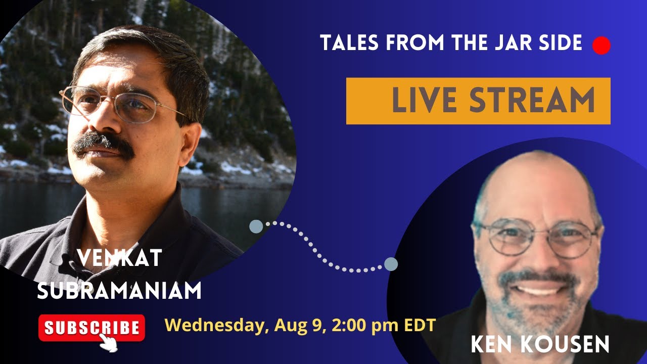 Tales from the jar side: Live Stream with Venkat Subramaniam!