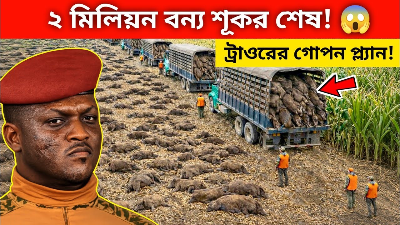 ২০ লক্ষ বন্য শূকরের বিরুদ্ধে ইব্রাহিম ট্রাওরের যুদ্ধ! আফ্রিকার অবিশ্বাস্য প্রযুক্তি অভিযান