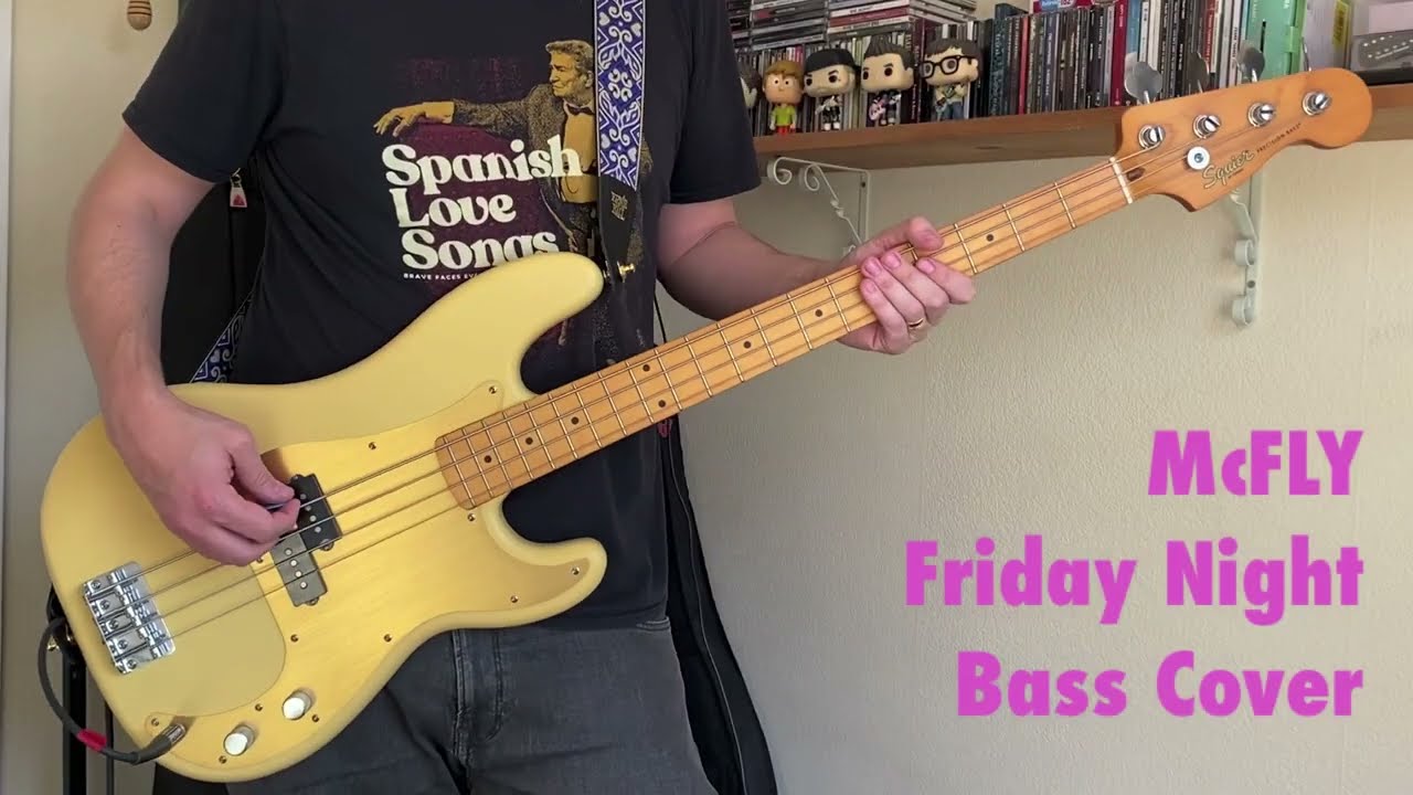 McFly - Friday Night (Night at the Museum) - Bass Cover (Tab link in description)