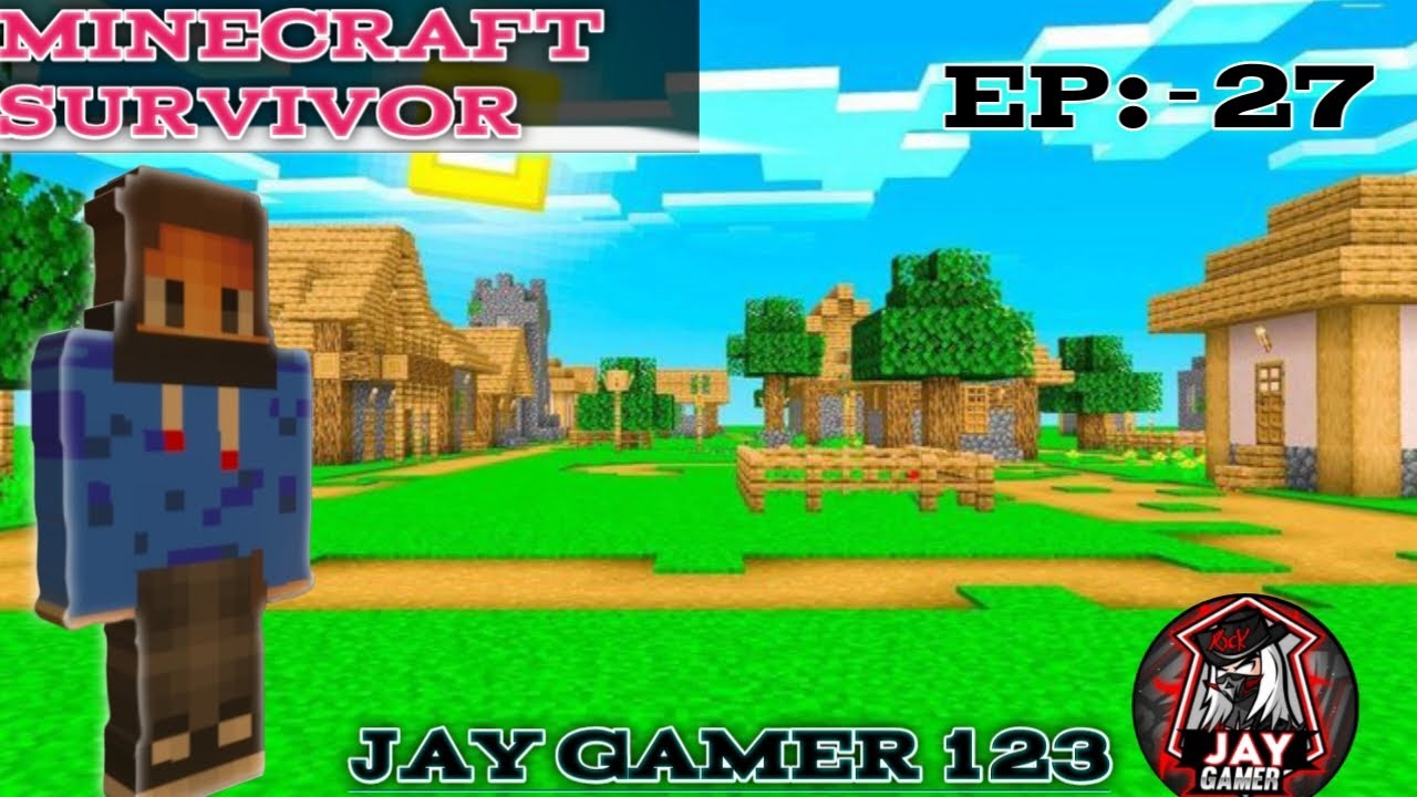 Aaj mene bahut sare TNT fode and new city train gadi ka pata banaya Minecraft Survival series ep:-27