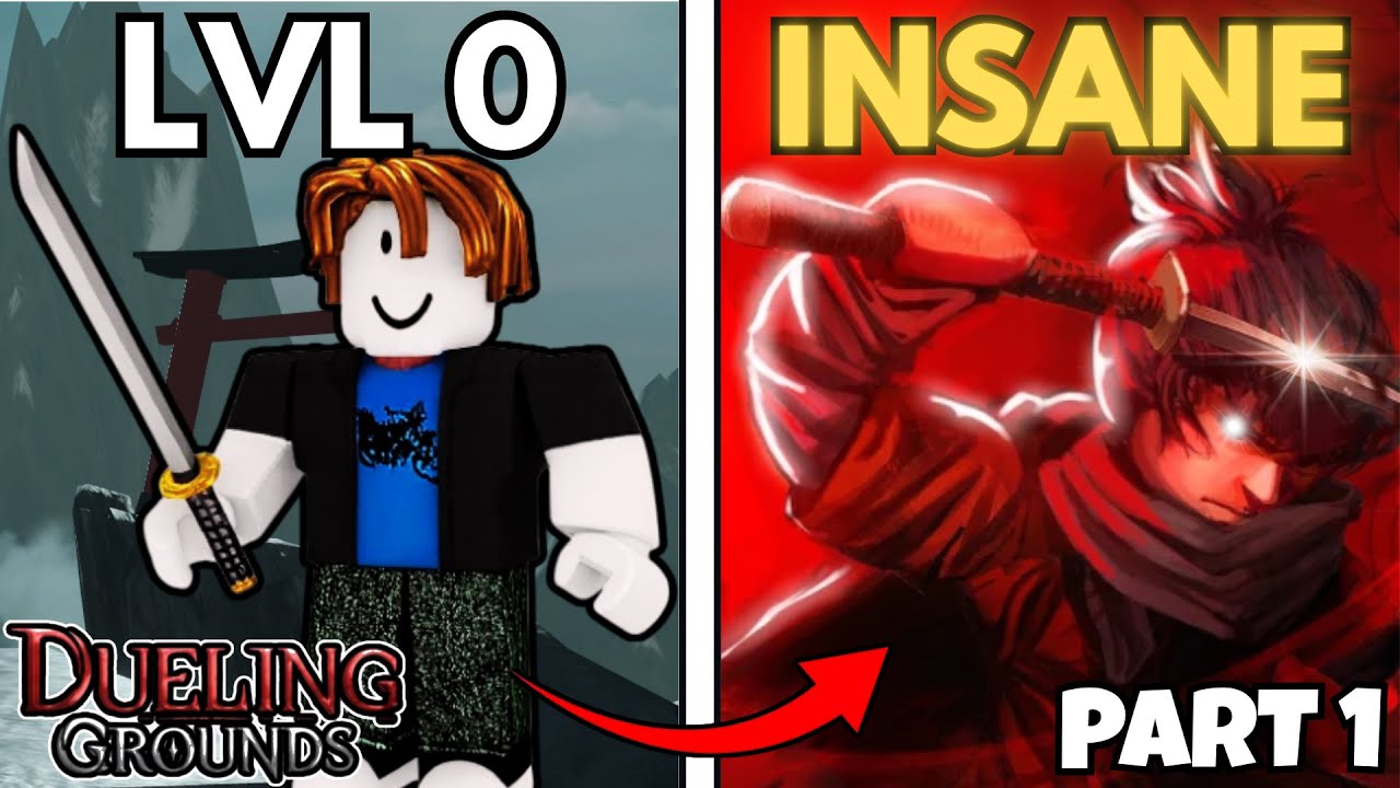 Я прошёл путь от НУБА до ПРО в Roblox Dueling Grounds.. (Часть 1)