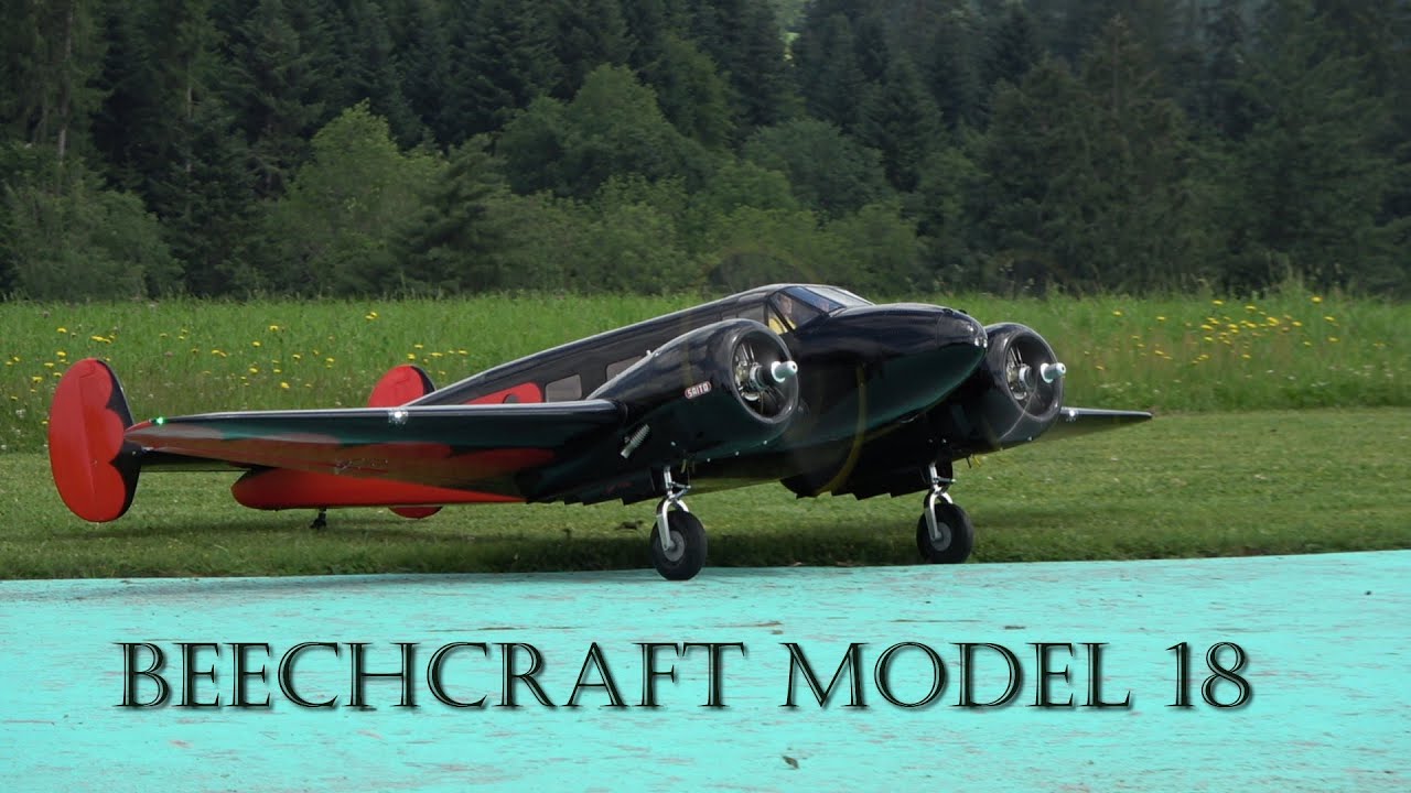 SPECTACULARY  R/C BEECHCRAFT 18 