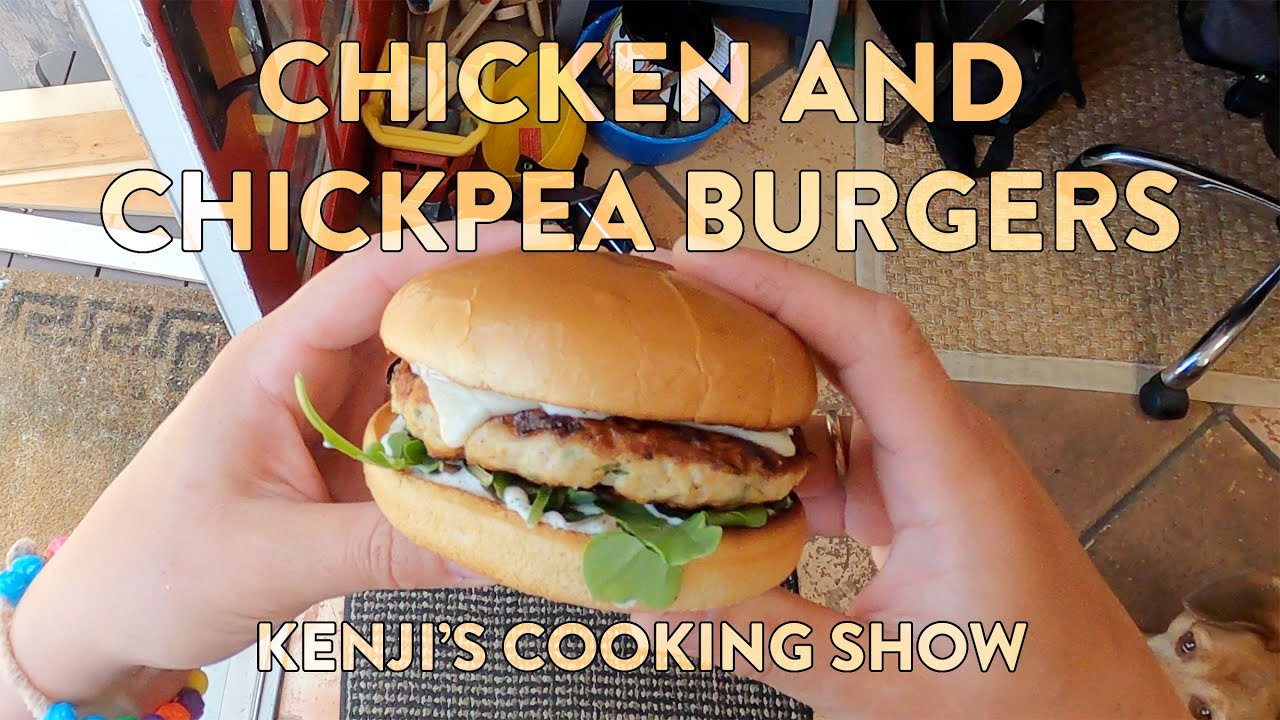 Chicky Chickpea Burgers | Kenji's Cooking Show
