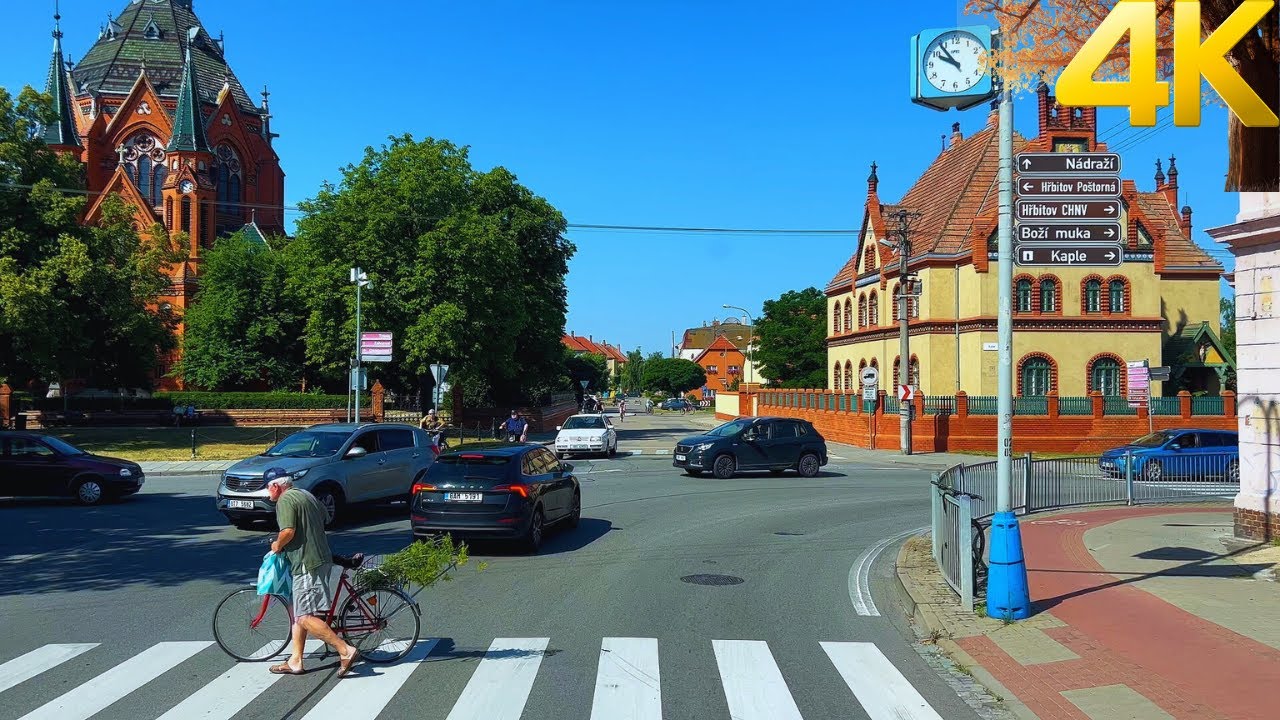 Driving in Czech Republic - ASMR drive in Velké Pavlovice