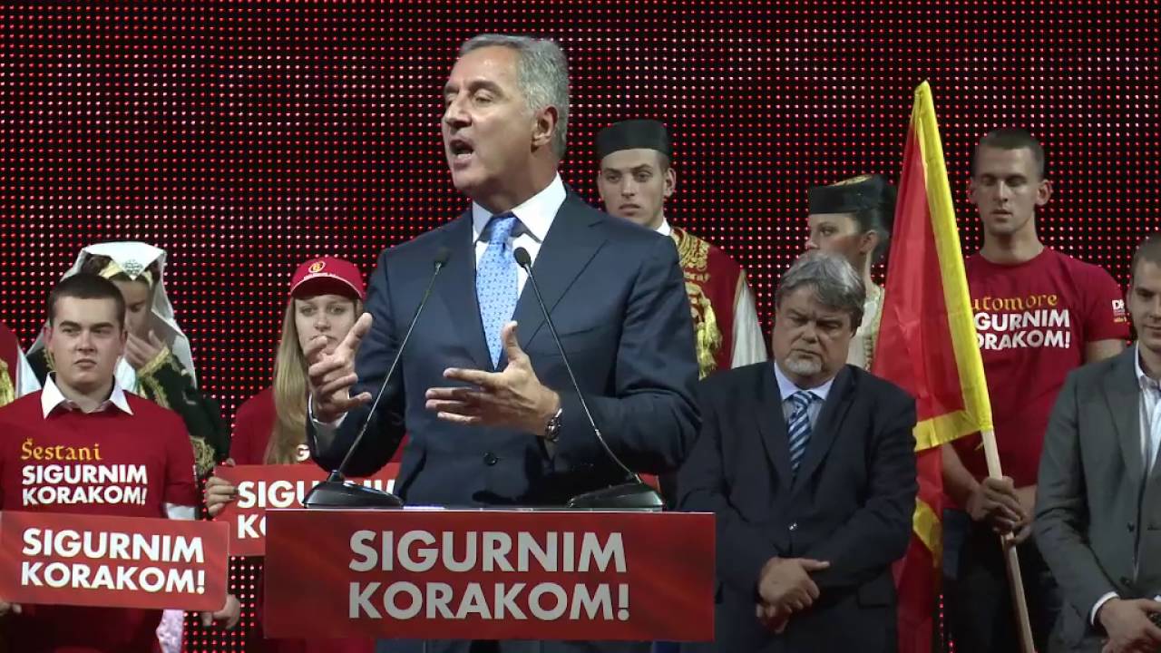 Milo Đukanović na konvenciji 