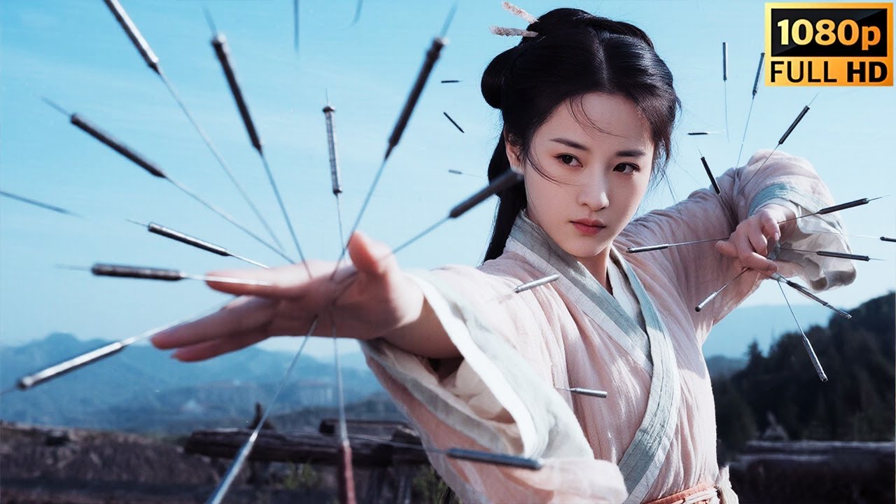 The beauty uses needles as weapon, and no kungfu master dares to move!