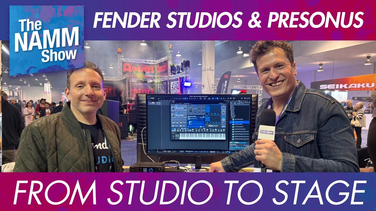 От студии к сцене: Fender Studio и PreSonus | NAMM 2026