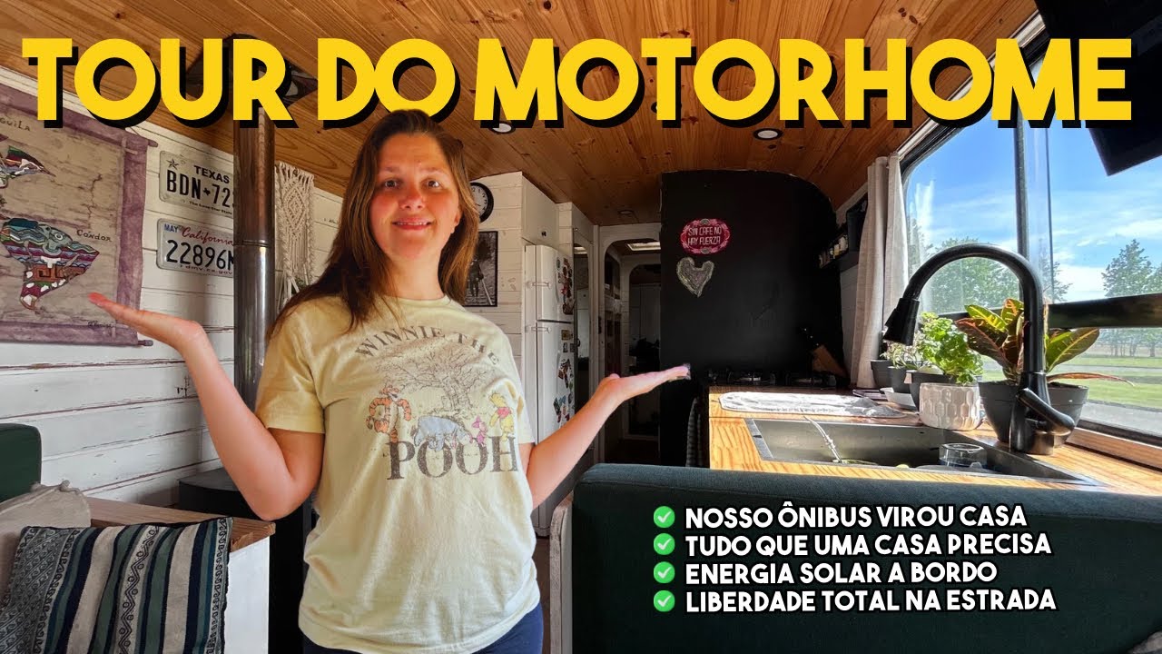 TOUR COMPLETO no nosso MOTORHOME de 10 METROS!