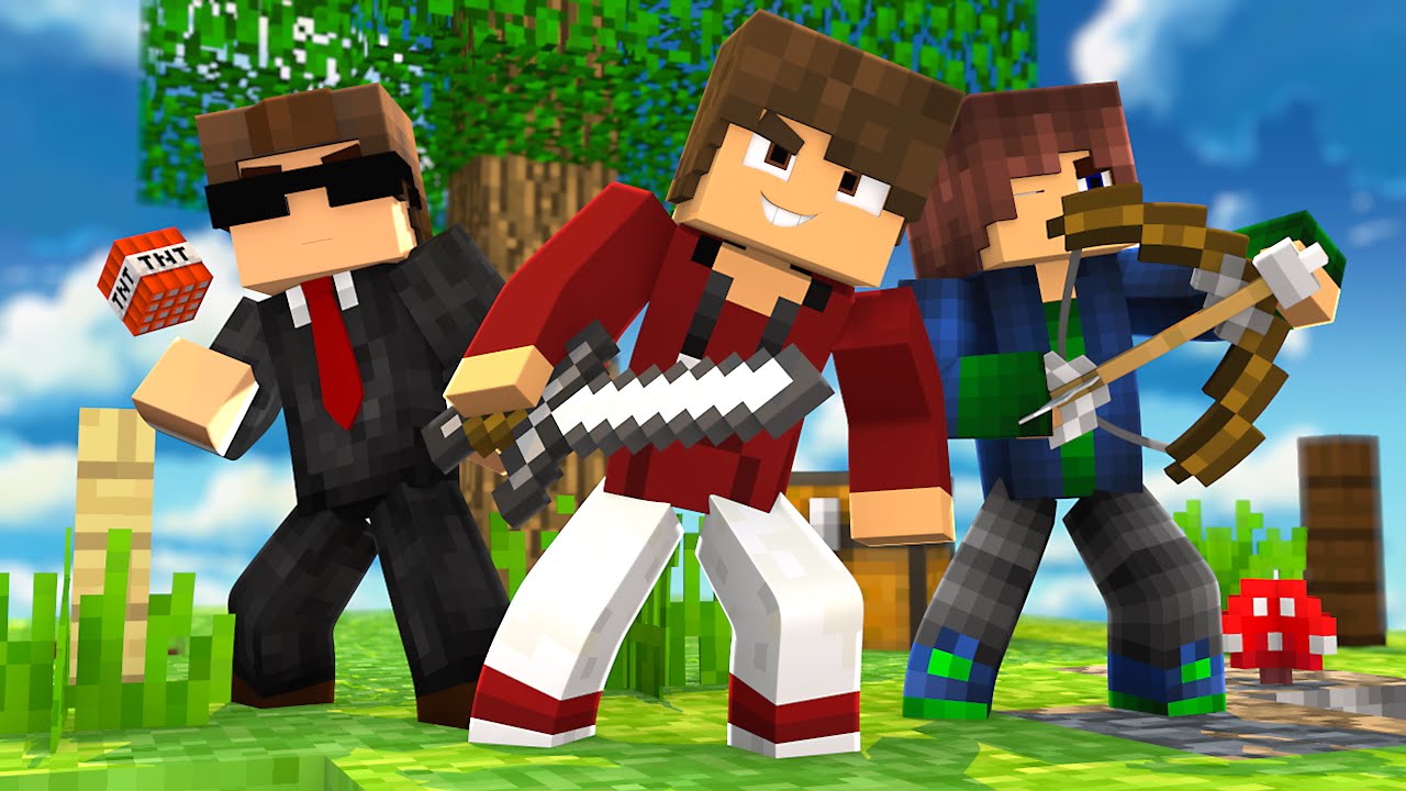 TIME DOS MITOS! - MINECRAFT SKYWARS MEGA