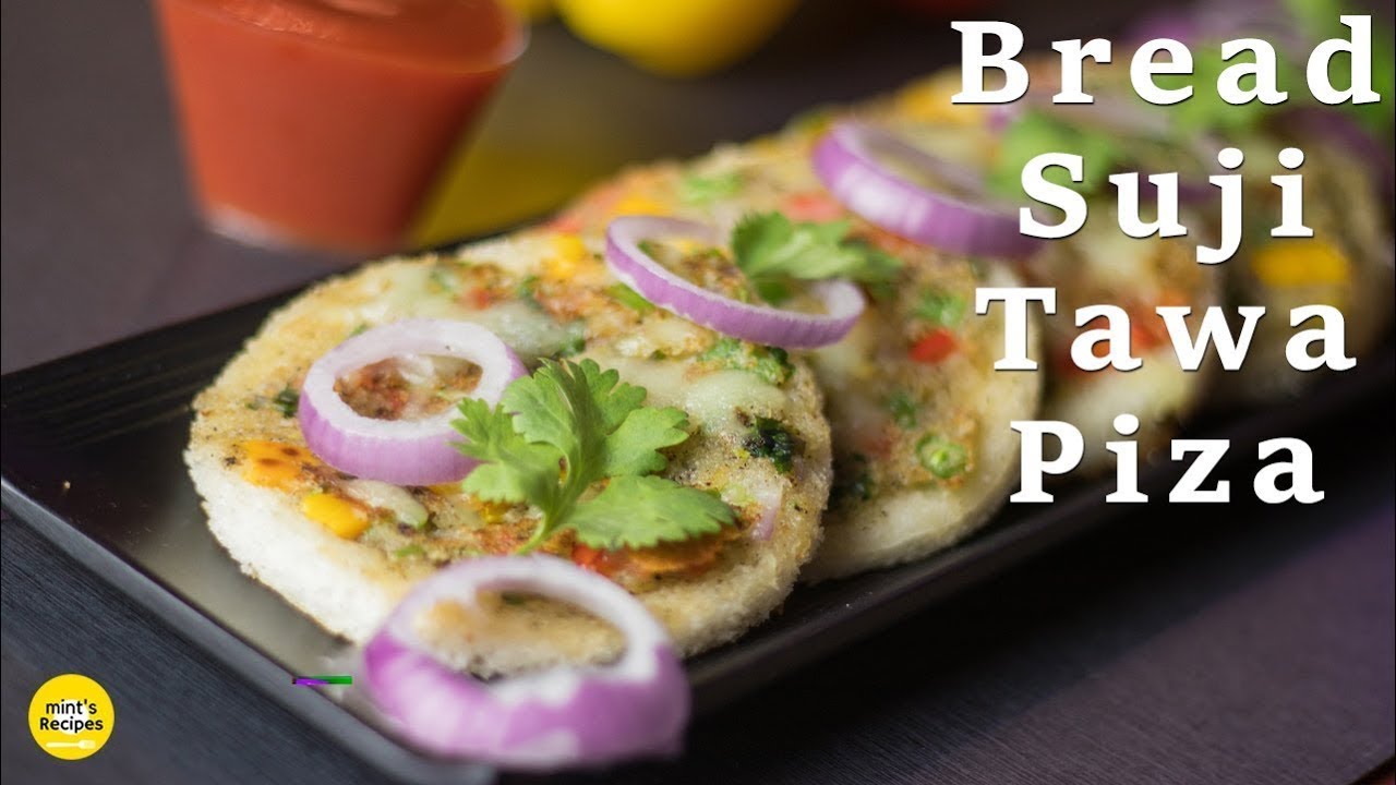 सुबह का नाश्ता, मात्र 10 मिनट में तैयार | Bread Suji Uttapam | Tawa Bread Pizza
