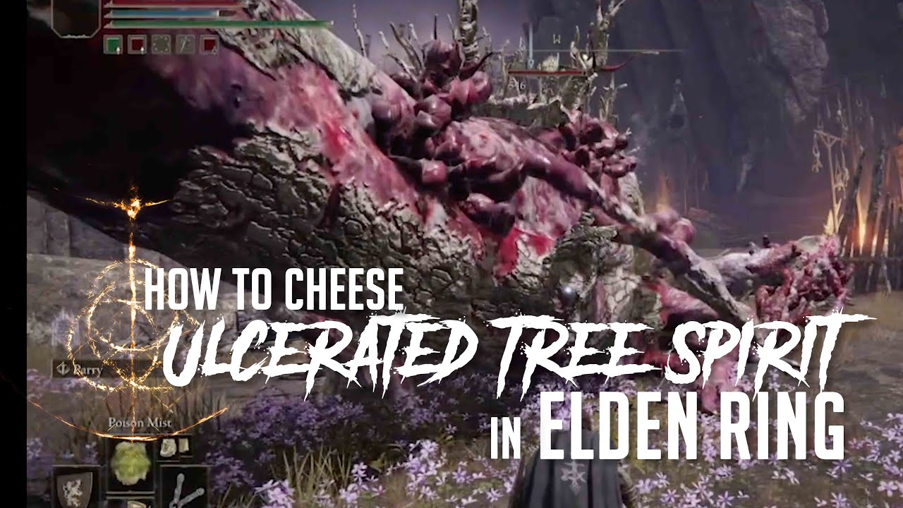 How to Cheese Ulcerated Tree Spirit at Mt. Gelmir in Elden Ring (Easy Kill)