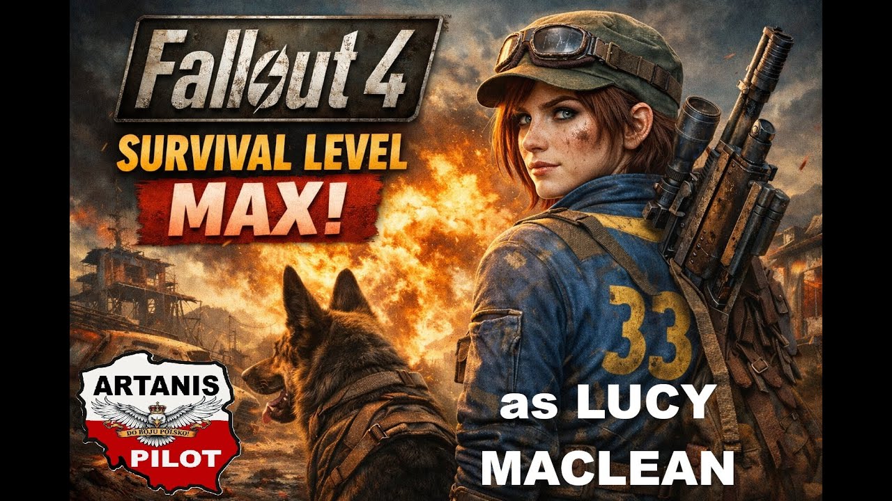 #19 FALLOUT 4 Survival mode 2026 MAX ALL setup as Lucy MacLean around Diamond CITY