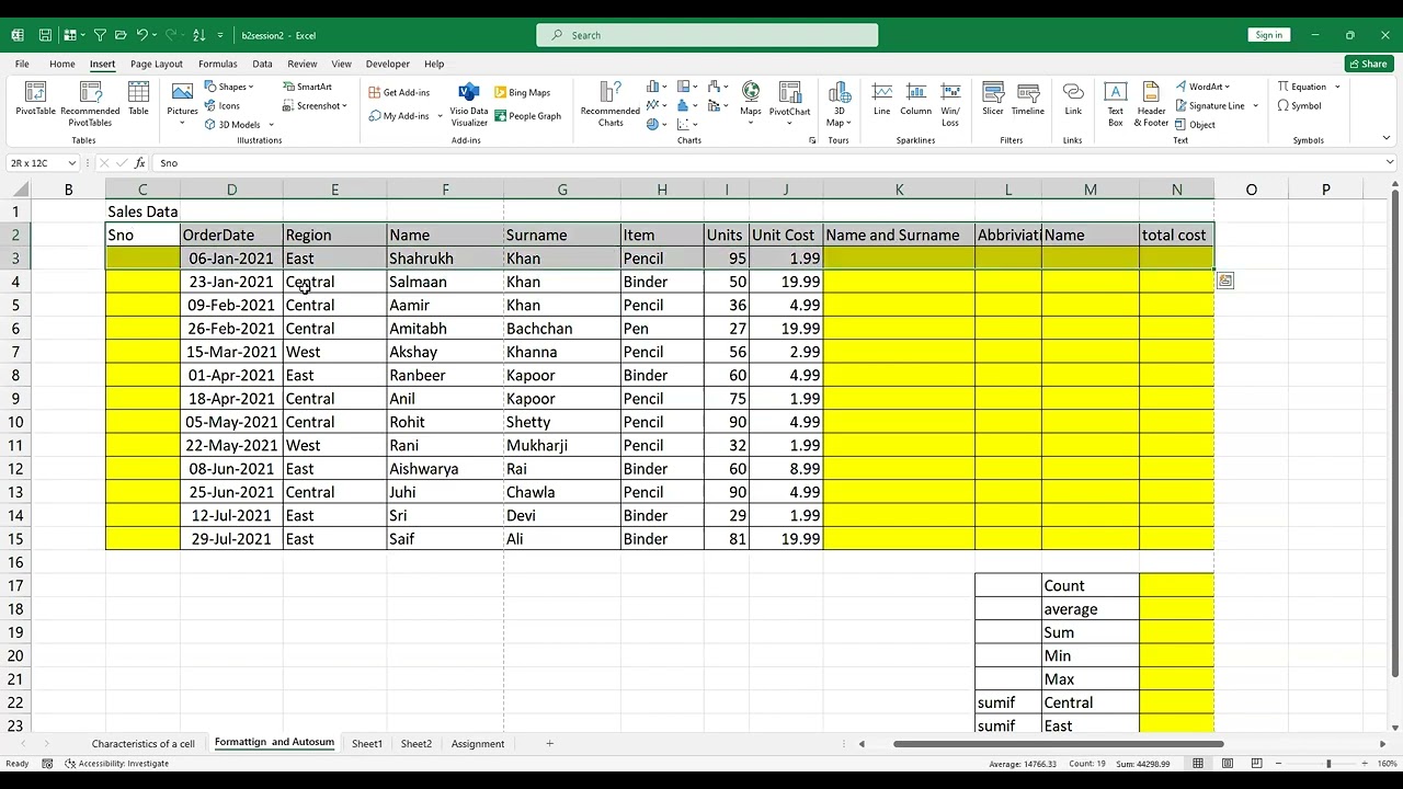 Excel Class_Dheeraj_11 Jun