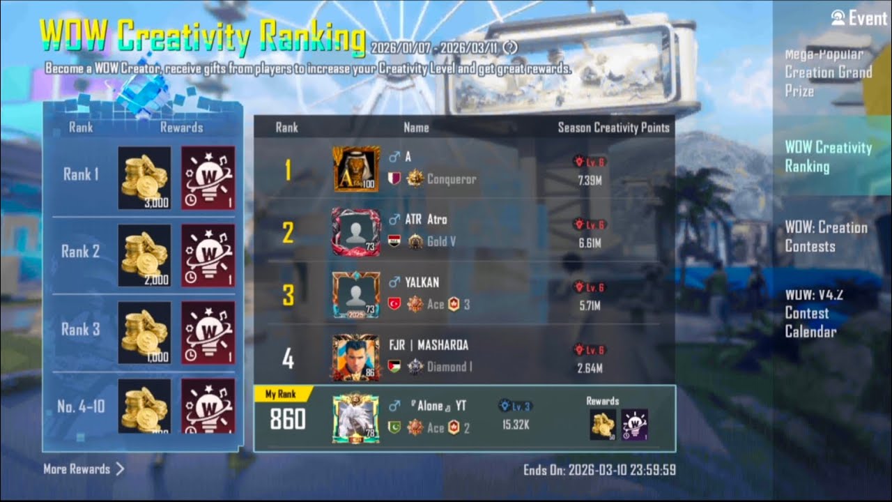 PUBG ma wow creativity ranking and all USD withdrawal kasa Kara #pubg #pubg mobile 