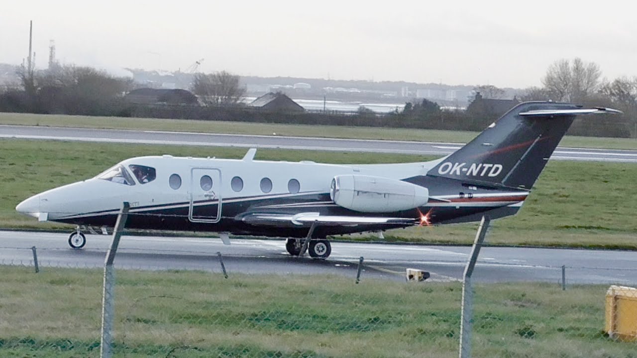 Nextant 400XT | Time Air | OK-NTD at Liverpool Airport | 09/12/2021 | Arrival & Departure