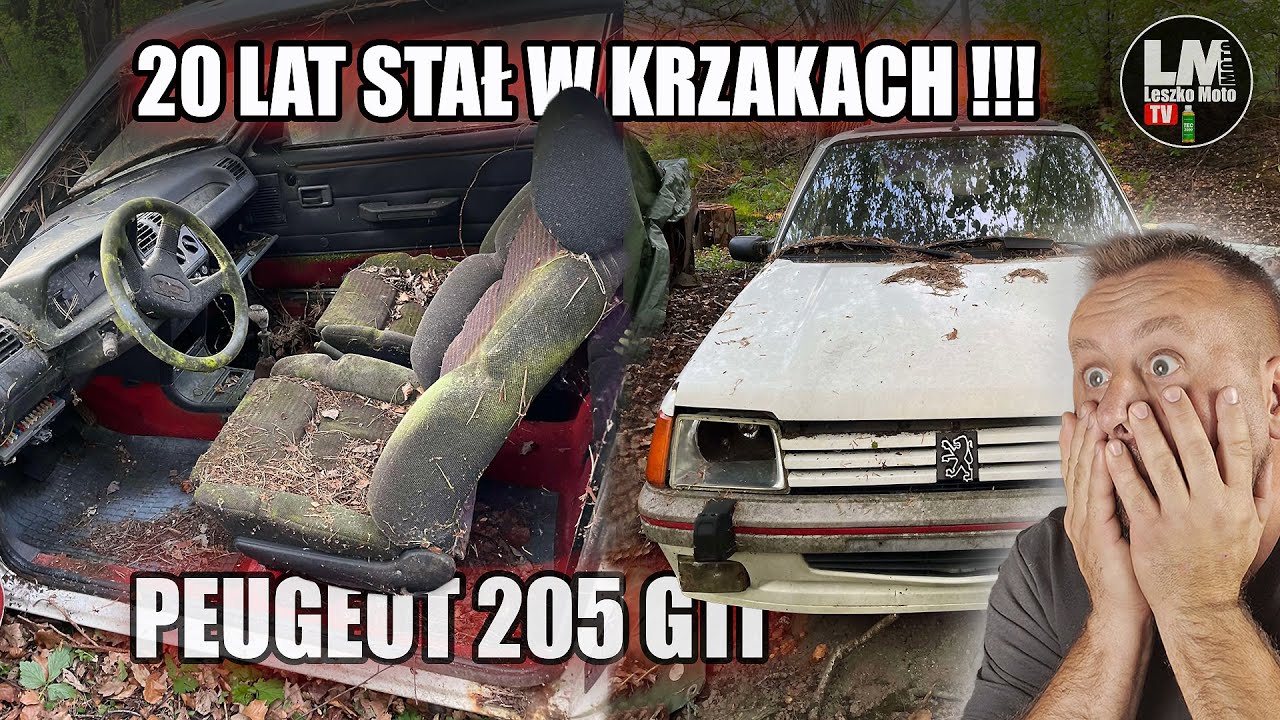 ZNALAZŁEM PEUGEOTA 205 1.9 GTI PORZUCONEGO W KRZAKACH !!