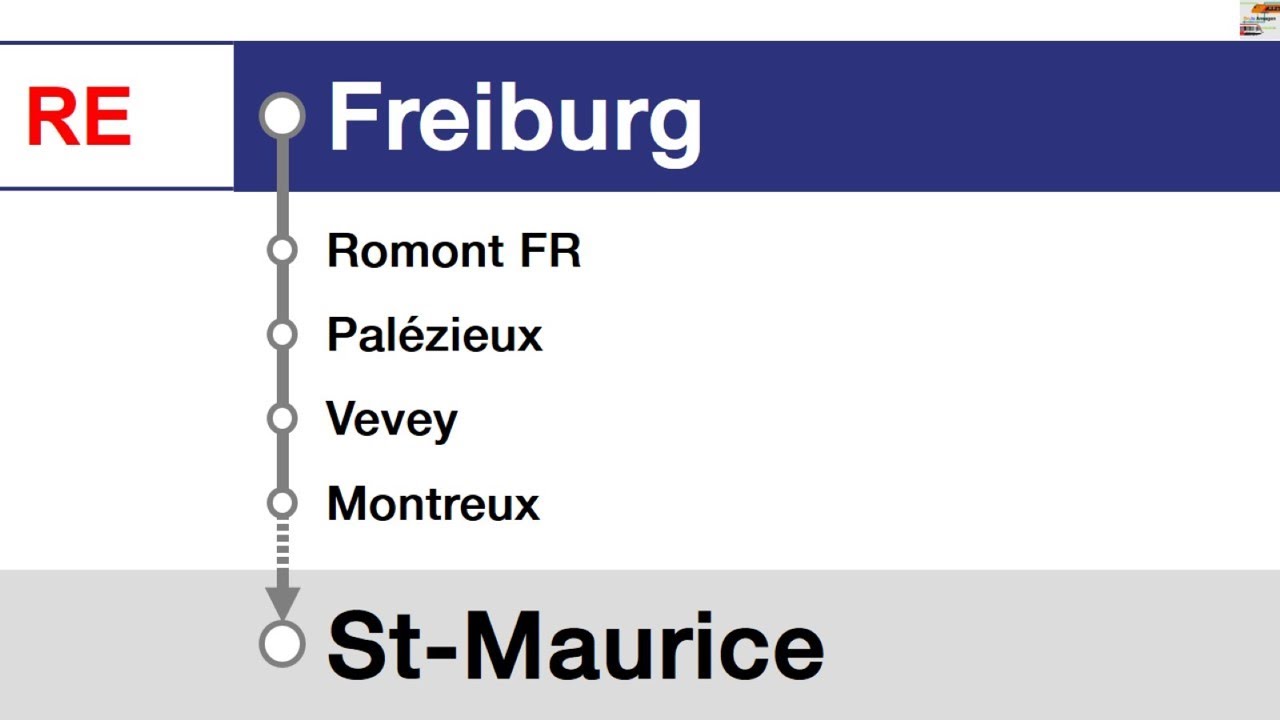 SBB Ansage | RE Fribourg - St-Maurice | BoJa Ansagen