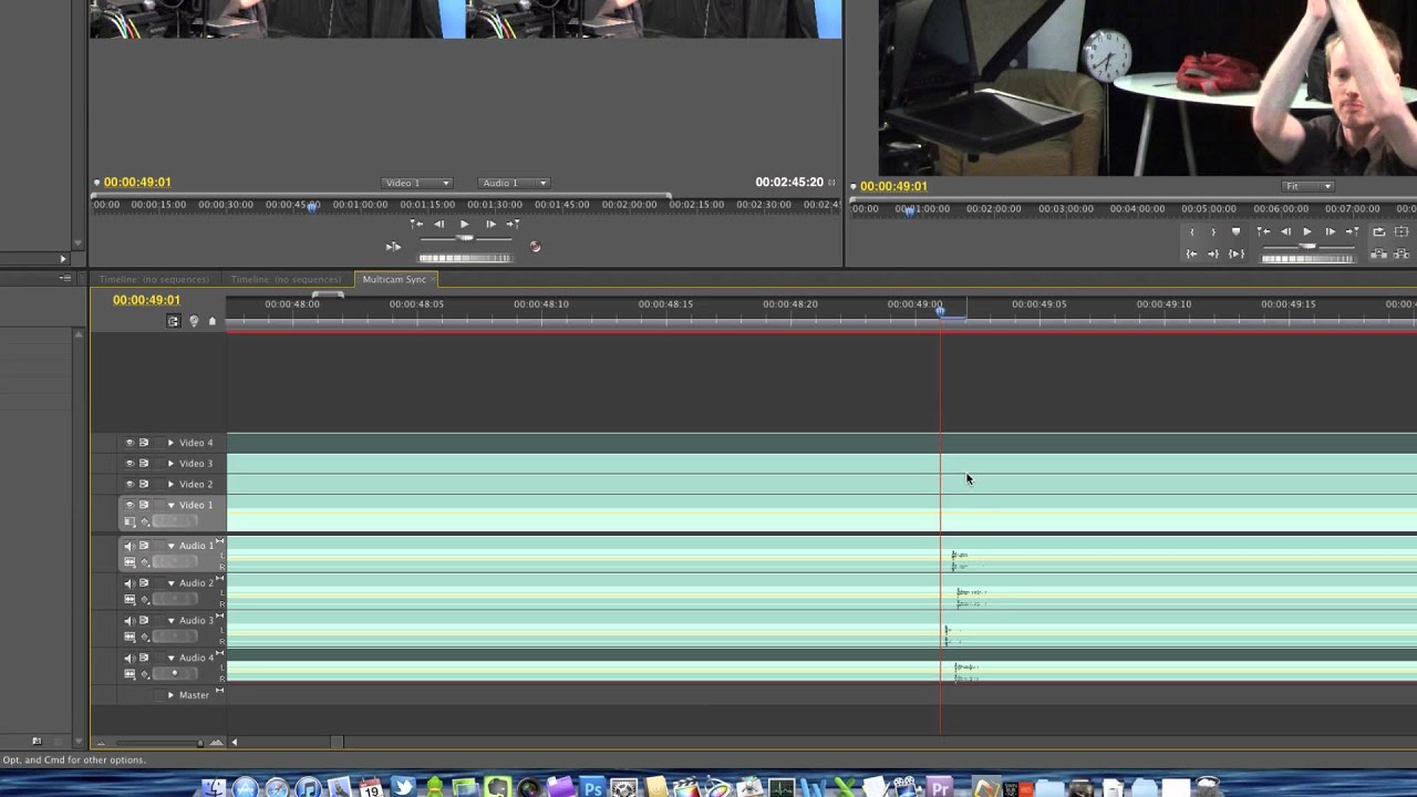 How to use Multi-cam in Adobe Premiere CS5.5