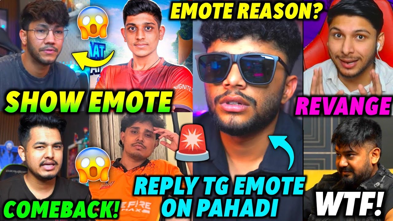 TG Mafia EMOTE on PAHADI 🤯 - All Reactions 🚨, S8ul Elite Comeback 🔥, GDR Revange on Tg Esports 😐