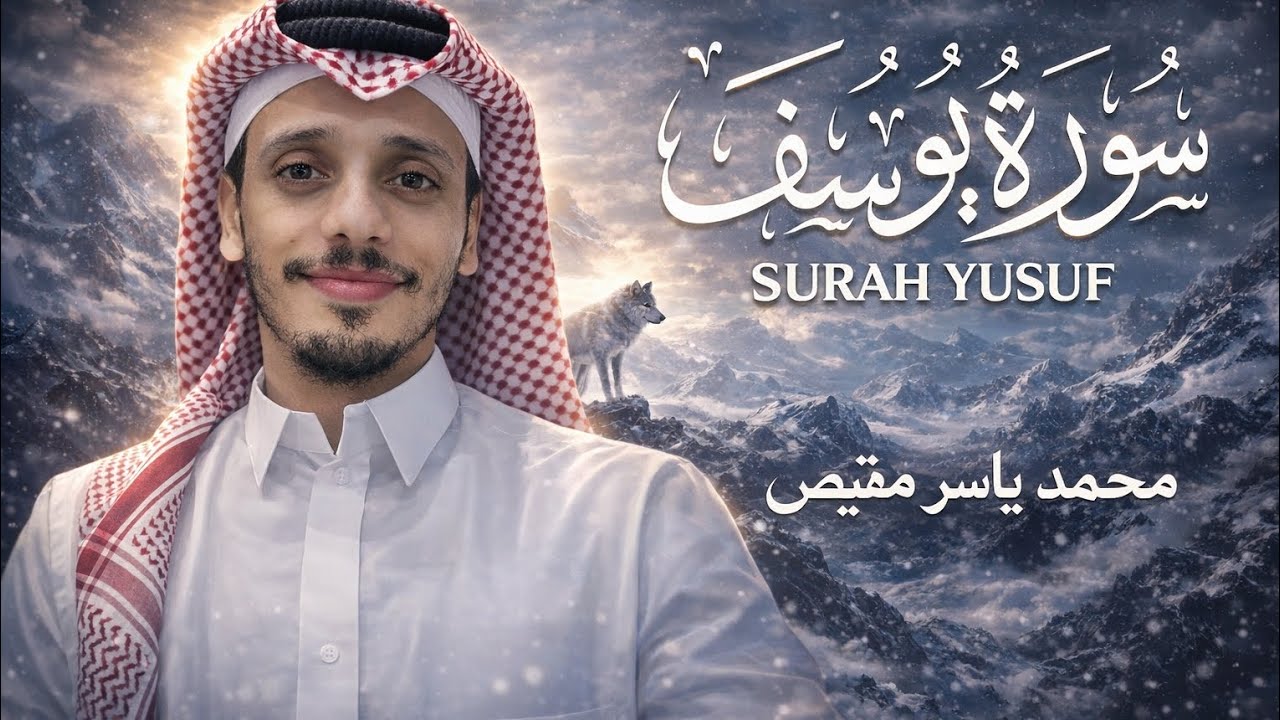 سورة يوسف..🎧تلاوة جميله وهادئة😴مع صوت المطر 🌨❤️للقارئ محمد ياسر مقيص 