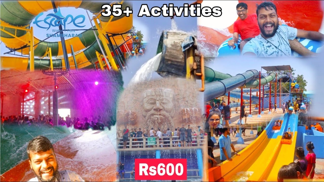 Escape Waterpark Hyderabad | Water Slides, Rides| Rain Dance | Complete Tour